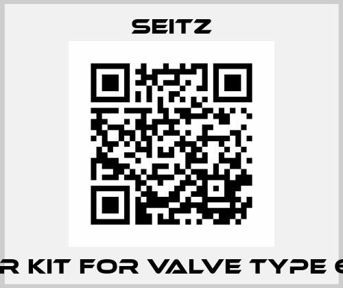 Repair kit for valve type 603/41 Eugen Seitz