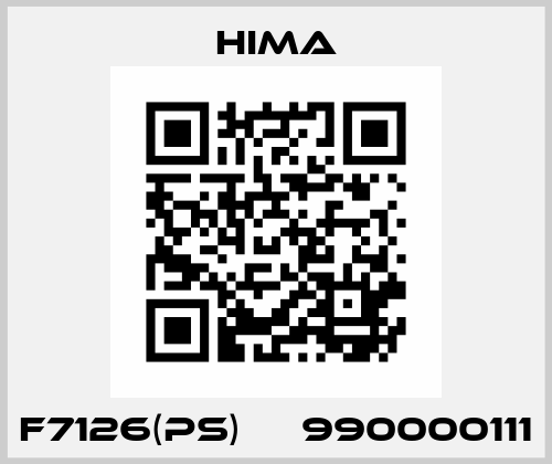 F7126(PS)     990000111 Hima