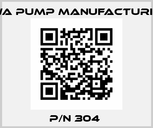 P/N 304  Naniwa Pump Manufacturing Co