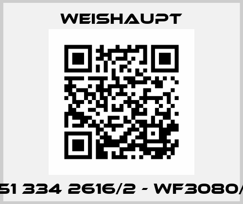 151 334 2616/2 - WF3080/1 Weishaupt