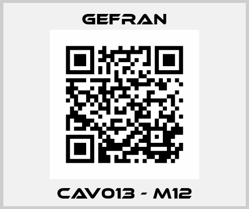 CAV013 - M12 Gefran