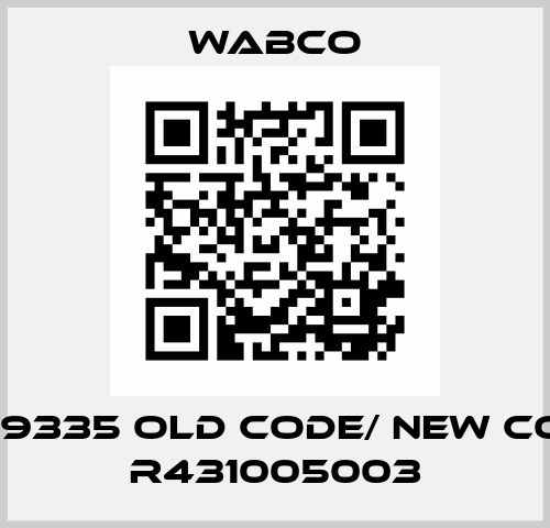 P-59335 old code/ new code R431005003 Wabco