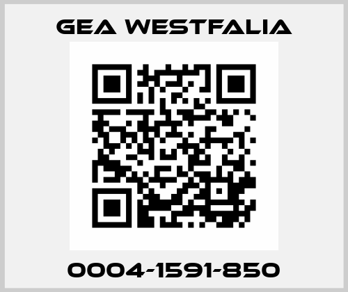 0004-1591-850 Gea Westfalia