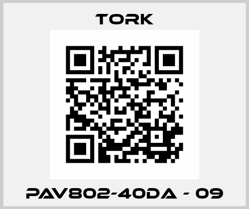 PAV802-40DA - 09 SMS-Tork