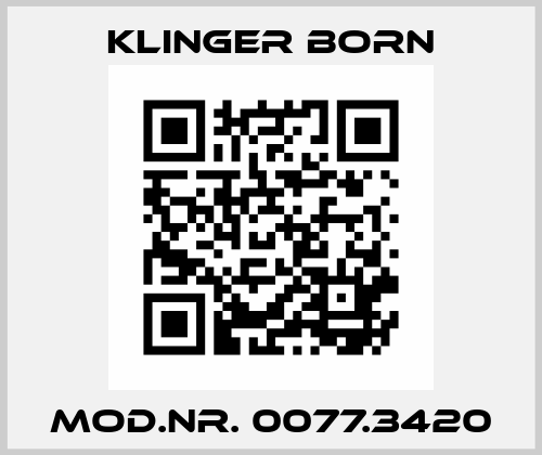 Mod.Nr. 0077.3420 Klinger Born