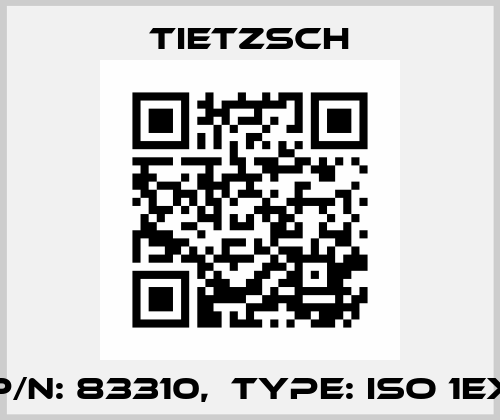 P/N: 83310,  Type: ISO 1Ex Tietzsch