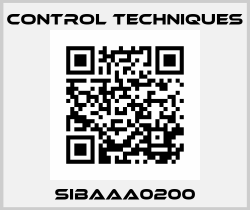 SIBAAA0200 Control Techniques