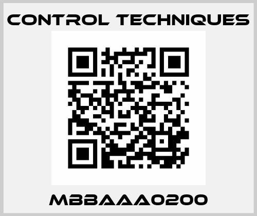 MBBAAA0200 Control Techniques