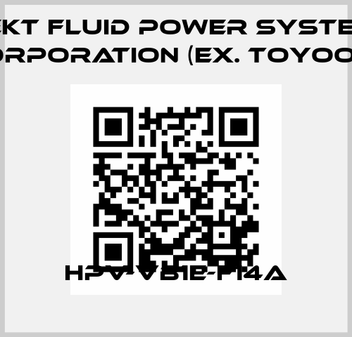 HPV-VB1E-F14A JTEKT FLUID POWER SYSTEMS CORPORATION (ex. Toyooki)