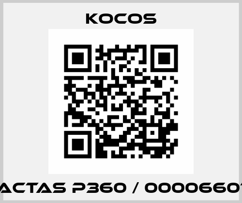 ACTAS P360 / 00006601 KoCoS