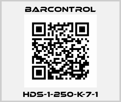 HDS-1-250-K-7-1 Barcontrol