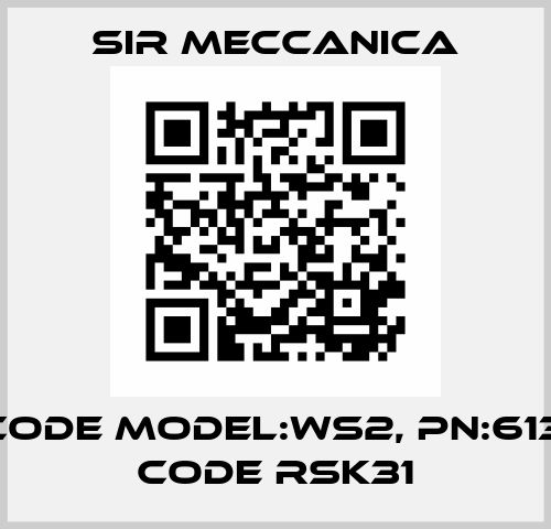 old code Model:WS2, PN:613 new code RSK31 Sir Meccanica