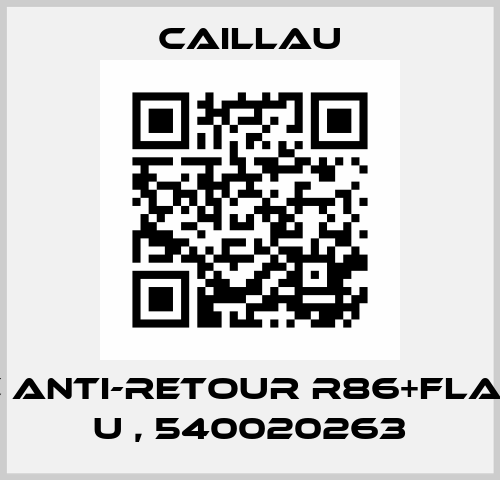 PINCE ANTI-RETOUR R86+FLASQUE U , 540020263 Caillau