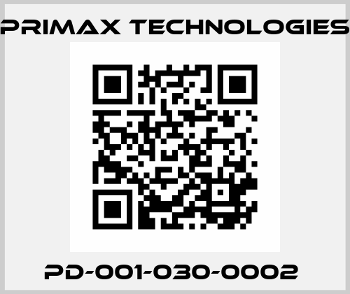 PD-001-030-0002  Primax Technologies