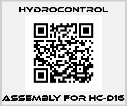 assembly for HC-D16 Hydrocontrol