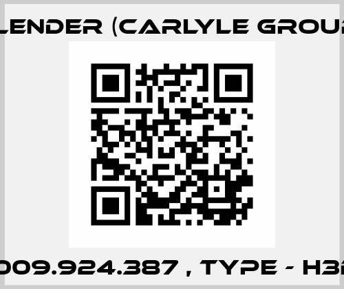 000.009.924.387 , type - H3DH 14 Flender (Carlyle Group)