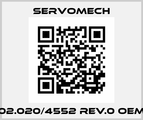 02.020/4552 Rev.0 OEM Servomech