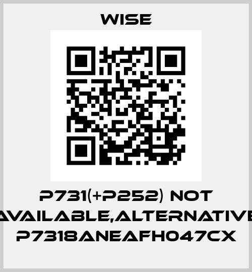 P731(+P252) not available,alternative P7318ANEAFH047CX Wise