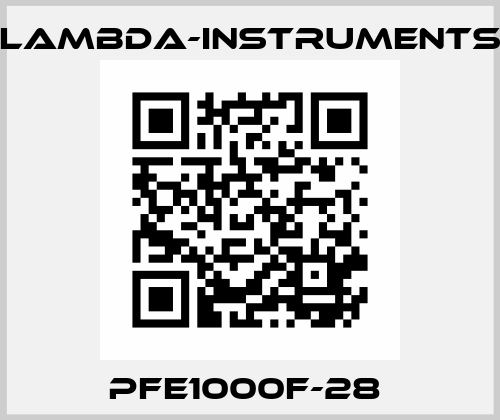 PFE1000F-28  lambda-instruments