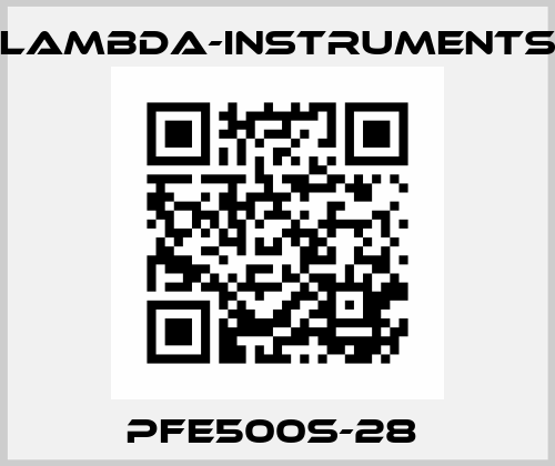 PFE500S-28  lambda-instruments