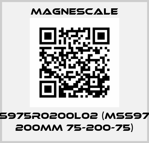MSS975R0200L02 (MSS975R  200mm 75-200-75) Magnescale