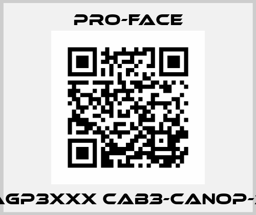 AGP3XXX CAB3-CANOP-3 Pro-Face