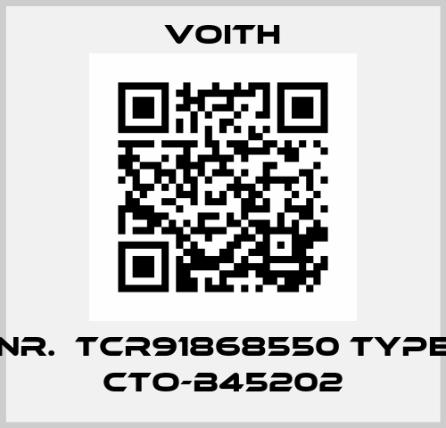 Nr.  tcr91868550 Type CTo-B45202 Voith