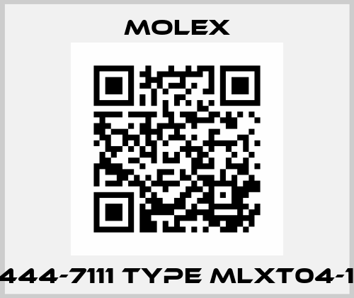 93444-7111 Type MLXT04-18P Molex