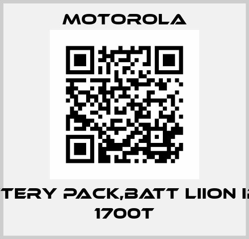BATTERY PACK,BATT LIION IP68 1700T Motorola