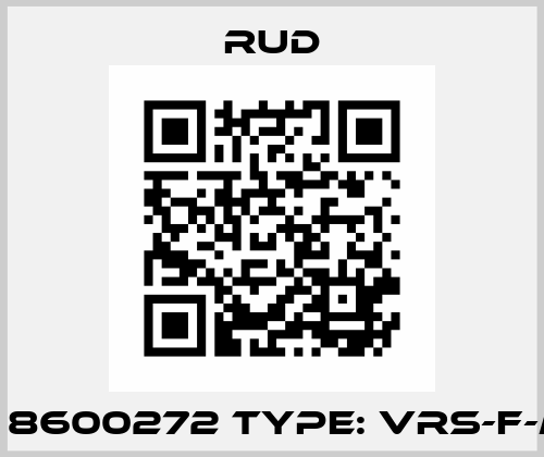 P/N: 8600272 Type: VRS-F-M 16 Rud