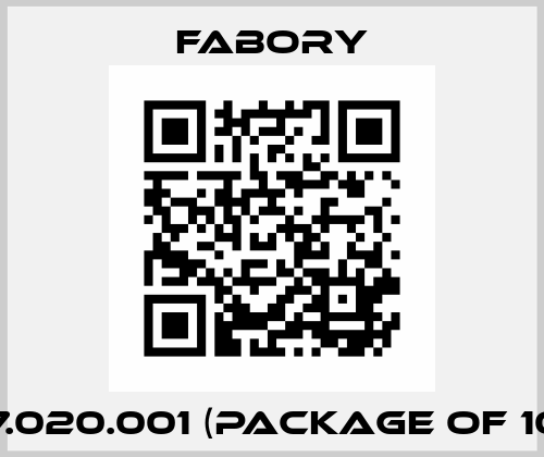 38807.020.001 (package of 10 pcs) Fabory