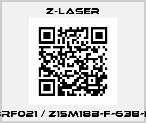 ZM18RF021 / Z15M18B-F-638-lg90 Z-LASER