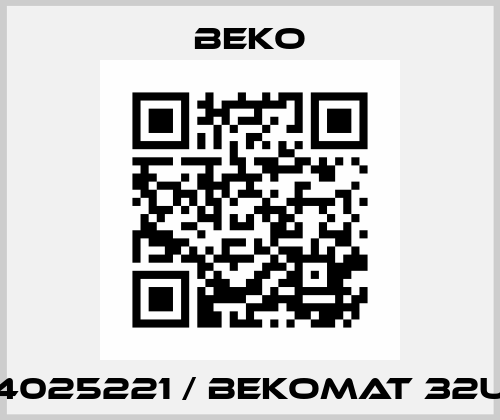4025221 / BEKOMAT 32U Beko