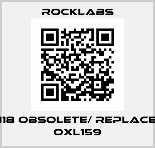 OxL 118 obsolete/ replaced by OxL159 ROCKLABS