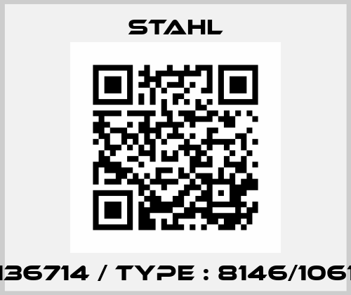 136714 / Type : 8146/1061 Stahl