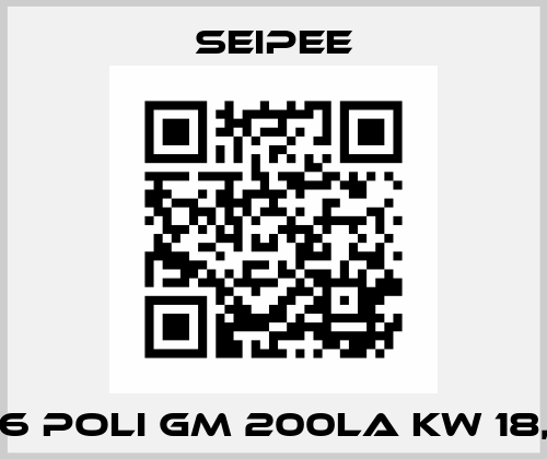 3ph 6 Poli GM 200La Kw 18,5 B5 SEIPEE