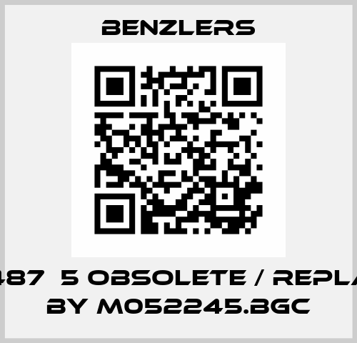 840487  5 obsolete / replaced by M052245.BGC Benzlers