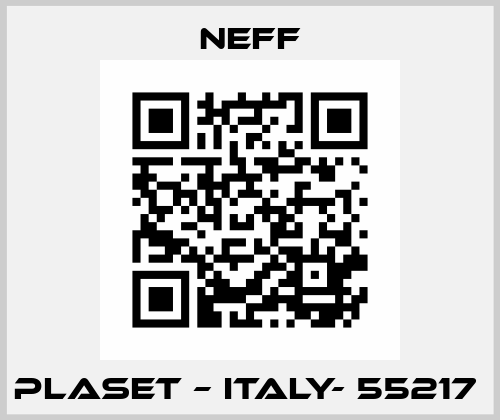 PLASET – ITALY- 55217  Neff