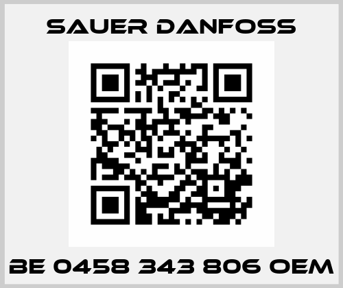 BE 0458 343 806 oem Sauer Danfoss