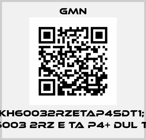 P/N:19KH60032RZETAP4SDT1; Type: KH 6003 2RZ E TA P4+ DUL T274 Gmn