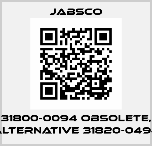 31800-0094 obsolete, alternative 31820-0494 Jabsco