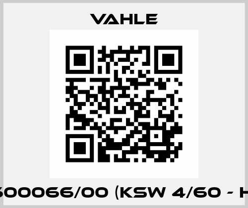 0600066/00 (KSW 4/60 - HS) Vahle