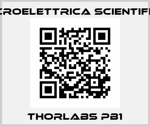 Thorlabs PB1 Microelettrica Scientifica