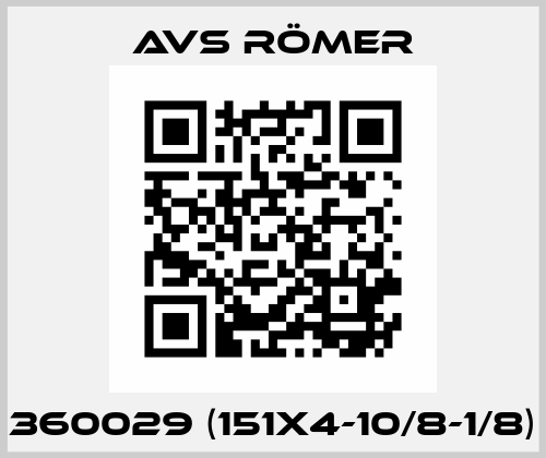 360029 (151X4-10/8-1/8) Avs Römer