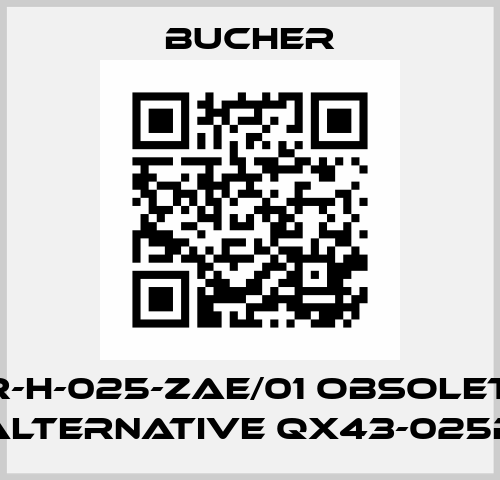 CR-H-025-ZAE/01 obsolete, alternative QX43-025R Bucher