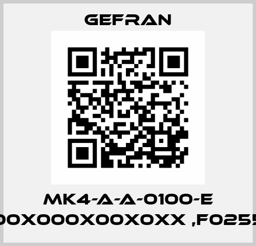 MK4-A-A-0100-E 0000X000X00X0XX ,F025527 Gefran