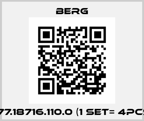 777.18716.110.0 (1 set= 4pcs) Berg