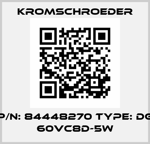 P/N: 84448270 Type: DG 60VC8D-5W Kromschroeder