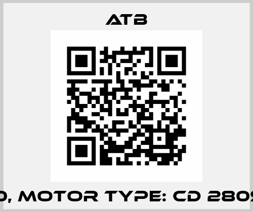 E0810, Motor Type: CD 280S-2 X ATB