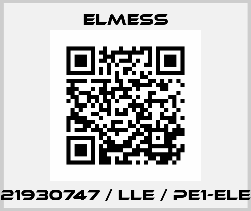 21930747 / LLE / PE1-ELE Elmess